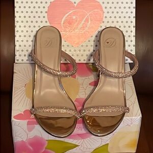 Rose gold women’s heels